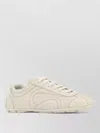 Prada Montecarlo Re-edition 2005 Antiqued Nappa Leather Sneakers In Neutral
