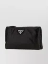 PRADA NAPPA LEATHER POUCH TEXTURED FINISH