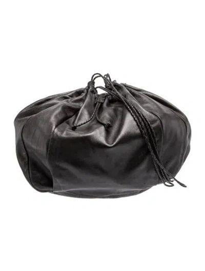 Pre-owned Prada Nappa Leather Pouch Vintage In Black