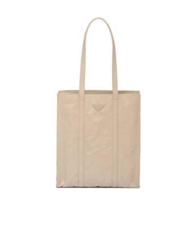 Prada Nappa-leather Tote Bag In Nude | ModeSens