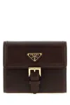 Prada Nappa Leather Wallet In Brown