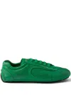 Prada Montecarlo Re-edition 2005 Leather Sneakers In Green