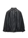 Prada Nappa-leather Jacket In Black