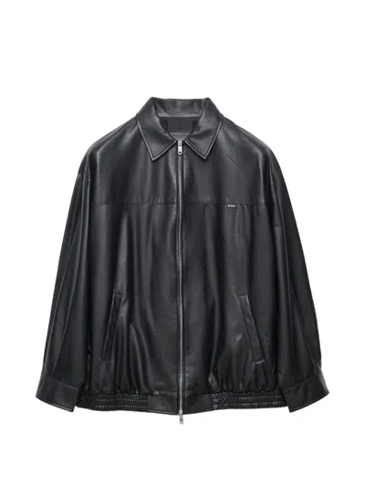 Prada Nappa-leather Jacket In Black
