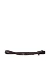 Prada Narrow Braided Leather Belt In Brown