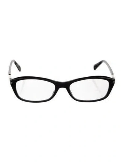 Pre-owned Prada Narrow Eyeglasses In Black
