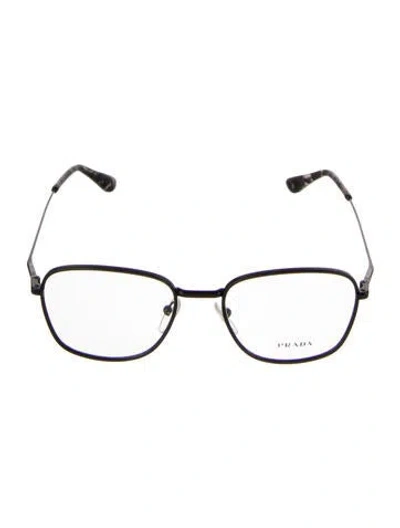 Pre-owned Prada Narrow Eyeglasses In Blue