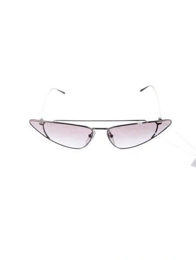 Pre-owned Prada Narrow Gradient Sunglasses In Gold/metallic