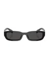 Prada Narrow Sunglasses In Black