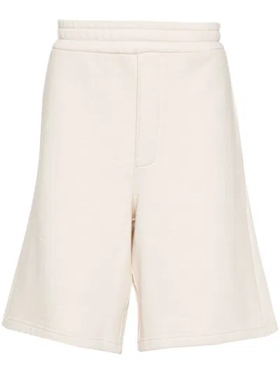 Prada Natural Cotton Men's Shorts For Ss24 In Naturale
