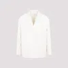 Prada Beige Double Breast Cotton Jacket In Natural