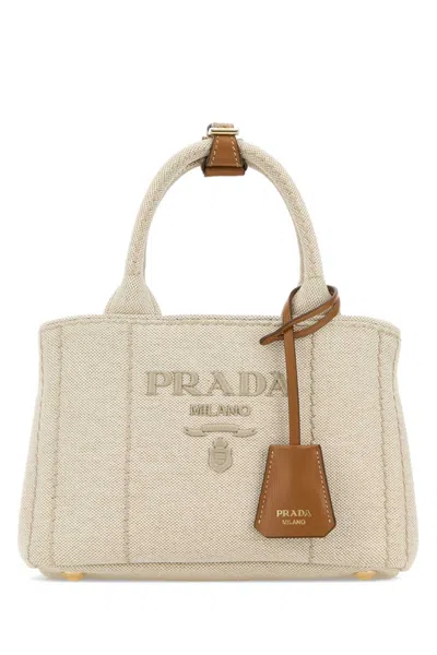 Prada Natural Jardinire Mini Satchel In Neutral