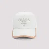 Prada Baseball Hat With Adjustable Strap And Contrast Trim