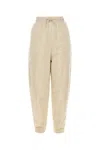 Prada Pantalone In Re-nylon Sabbia  Donna In Natural