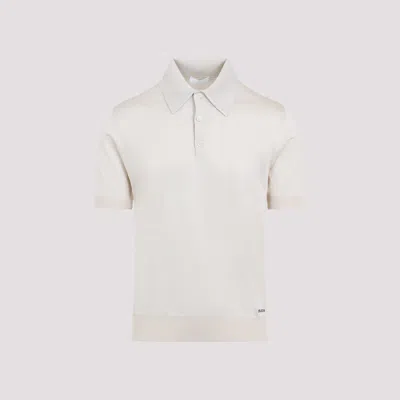 Prada Natural Silk T-shirts And Polos In White