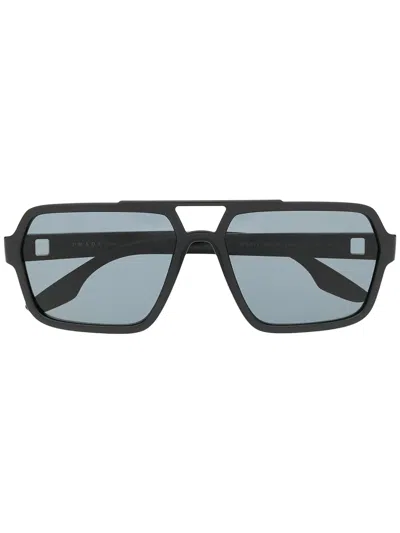 Prada Navigator Tinted Sunglasses In Black