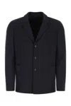 Prada Navy Blue Cashmere And Wool Blend Blazer