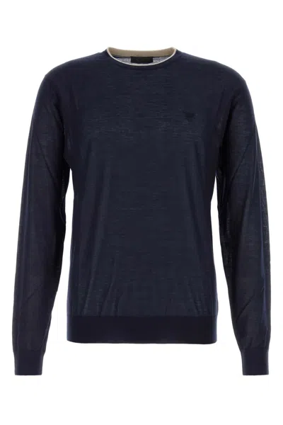 Prada Navy Blue Cashmere Blend Sweater