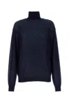 Prada Navy Blue High Neck Sweater