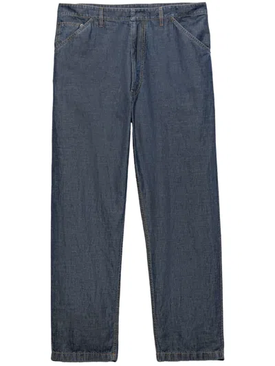 PRADA NAVY BLUE COTTON BLEND PANT