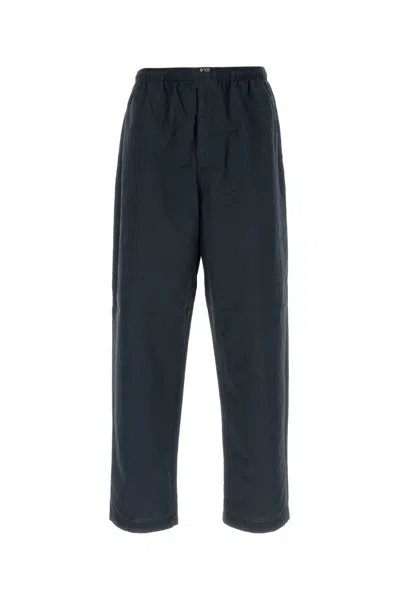Prada Navy Blue Cotton Blend Pant