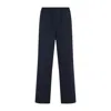 Prada Navy Blue Cotton Pant In Blue