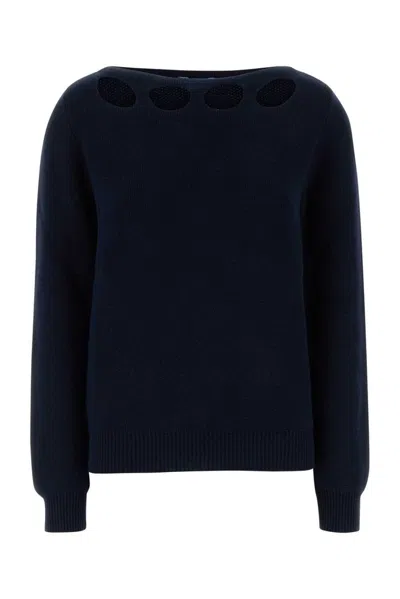 Prada Navy Blue Cotton Sweater
