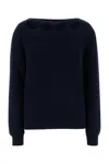Prada Maglione In Cotone Blu Navy  Donna