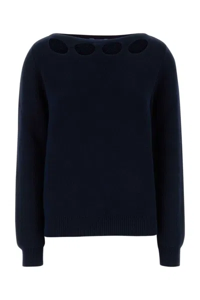 Prada Navy Blue Cotton Sweater