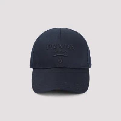 Prada Navy Blue Logo Baseball Hat