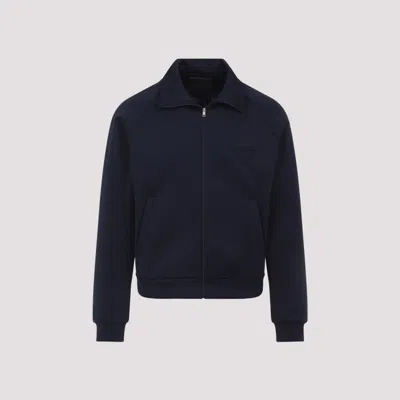 PRADA NAVY BLUE LOGO JACKET