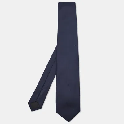 Pre-owned Prada Navy Blue Nylon Classic Tie