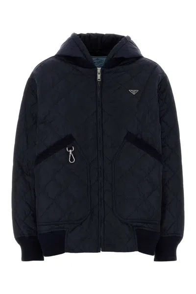 PRADA NAVY BLUE NYLON JACKET