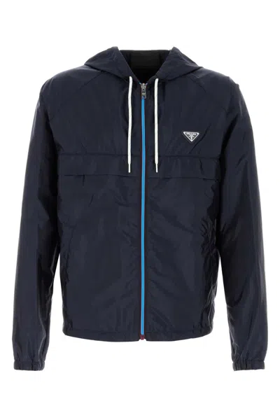 PRADA NAVY BLUE RE-NYLON JACKET