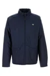 Prada Navy Blue Re-nylon Jacket In Blue