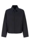 Prada Navy Blue Re-nylon Jacket In Blue