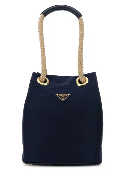 Prada Navy Blue Re-nylon  Mariner Bucket Bag