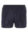 PRADA NAVY BLUE RECYCLED NYLON SWIMMING SHORTS