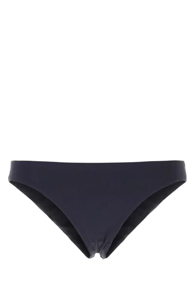 PRADA NAVY BLUE STRETCH NYLON BIKINI BOTTOM