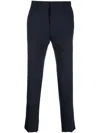 Prada Navy Blue Stretch Wool Pant