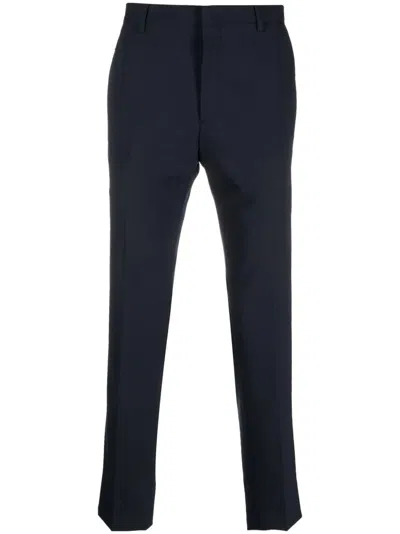 Prada Navy Blue Stretch Wool Pant