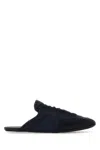 Prada Slippers Blu Navy In Pelle Scamosciata E Re-nylon  Donna In Blue