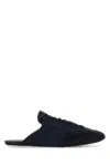 Prada Slippers Blu Navy In Pelle Scamosciata E Re-nylon  Donna In Blue