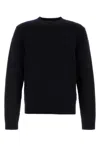 Prada Navy Blue Wool Blend Sweater In Navy Blue