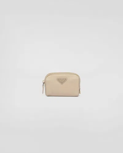 Prada Re-nylon Necessaire In Desert Beige