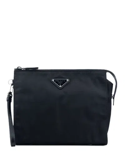 PRADA RE-NYLON AND SAFFIANO LEATHER NECESSAIRE