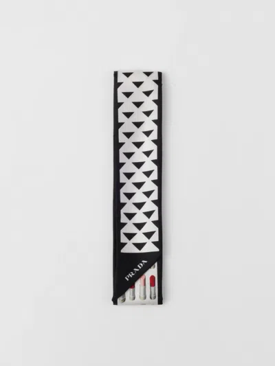 Prada Neck Scarf Woman Black