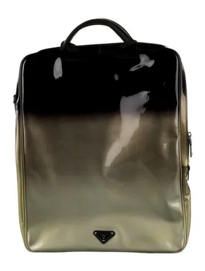 Pre-owned Prada Neoprene Backpack In Black
