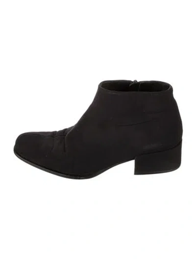 Pre-owned Prada Neoprene Boots In Black