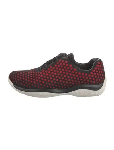 Pre-owned Prada Neoprene Patterned Sneakers In Multi